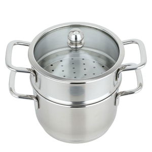 Al Saif Gallery Steam Pot, 12cm, Compact Round - Silver product image
