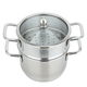 قدر بخار السيف غاليري، 12سم، دائري مدمج - فضي product image 1