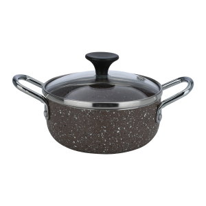 Al Saif Gallery Granite Cooking Pot, 12 cm - Black product image 2