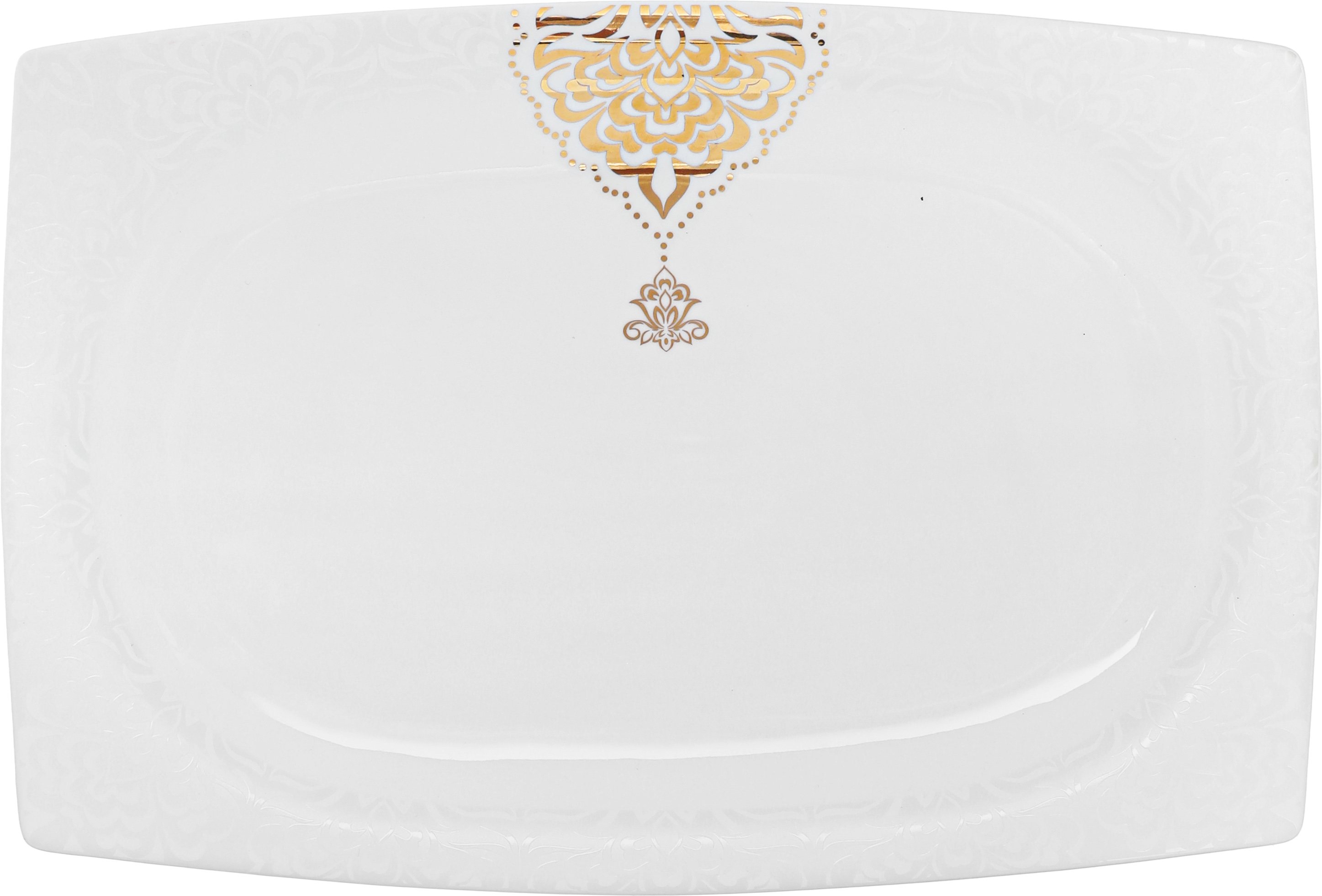 طقم سفرة بورسلان دانيا، 77 قطعة - ابيض ذهبي product image 16
