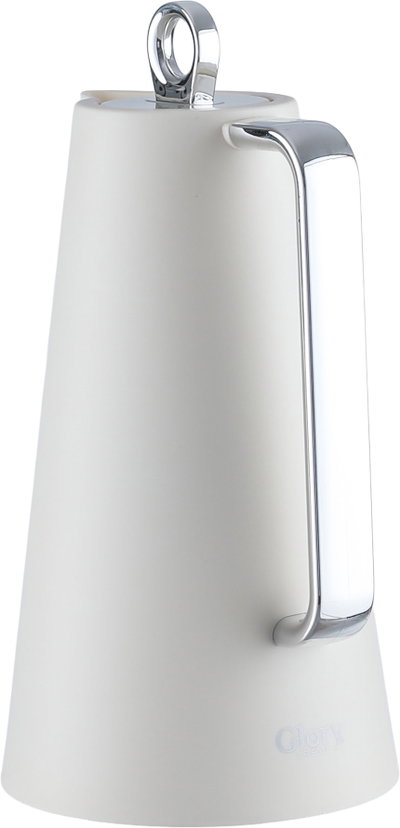 Glory Helena Thermos, 1 liter, glass inner material, silver handle, pressure cap - silver white product image 3