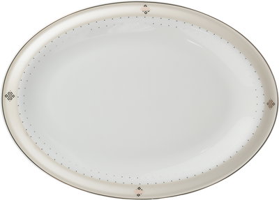 طقم تقديم سفرة بورسلان السيف غاليري، 65 قطعة، نقش ذهبي - أبيض بيج product image 20