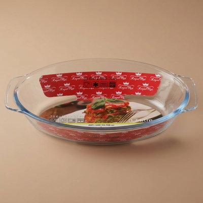 صينية فرن بايركس بيد السيف غاليري، 700 مل، بيضاوي - شفاف product image 1