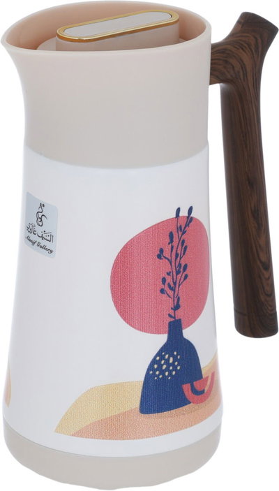 Al Saif Gallery thermos, 0.35 liters, steel inner container, steel outer shell - white beige product image 3