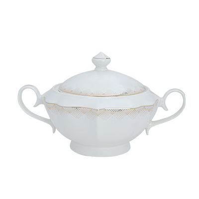 طقم سفرة بورسلان فيكتوريا السيف غاليري، 65 قطعة - ذهبي product image 3