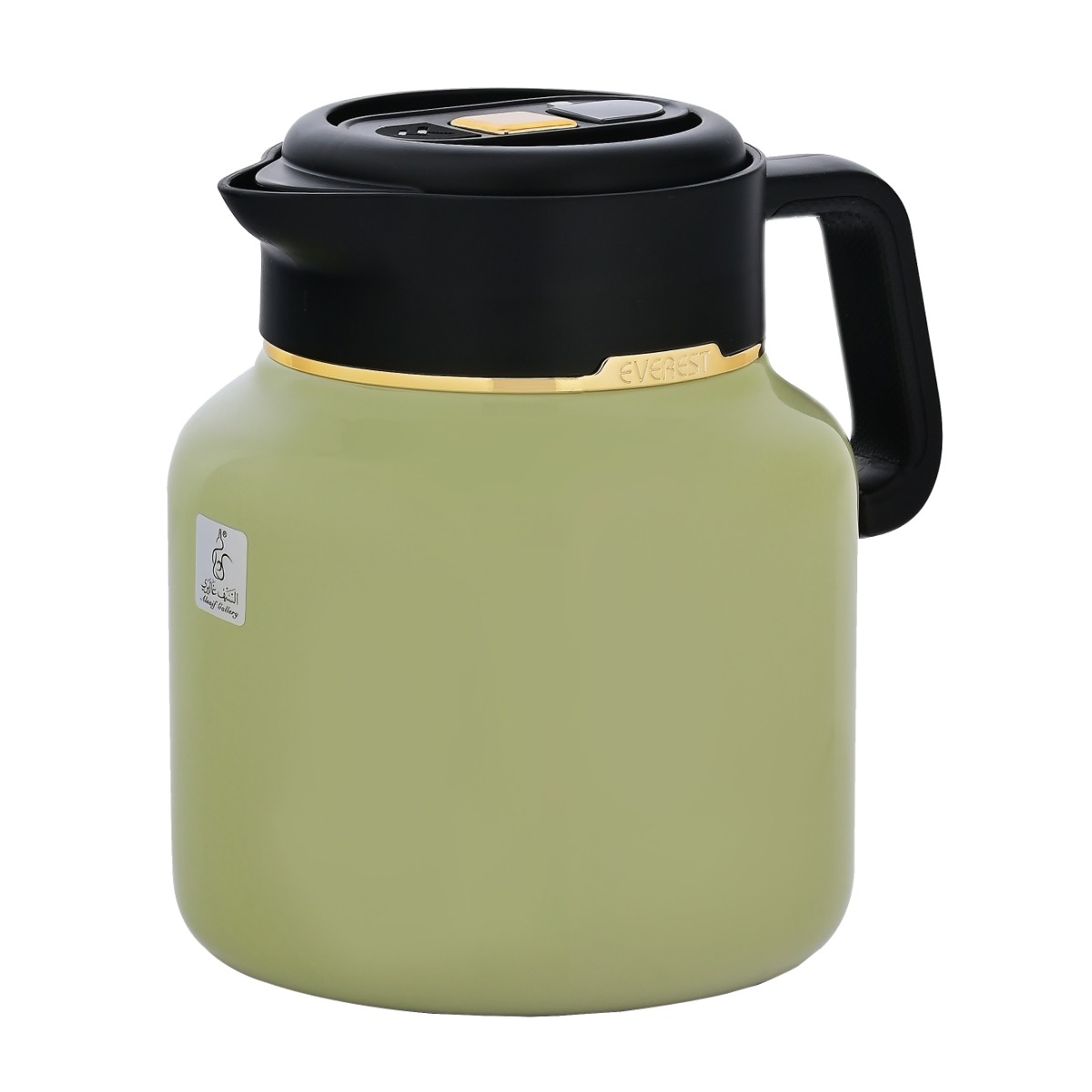 Sarah Steel Al Saif Gallery thermos, 1.5 liters, black handle, digital screen - black green product image 1