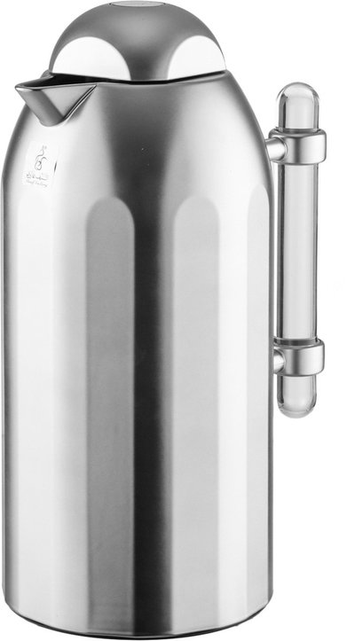 Al Saif Gallery Terhab Thermos Set, 21 Pieces, Cups with Saucers, Coffee Cups, Saucer, Transparent Handle - Silver Transparent product image 4