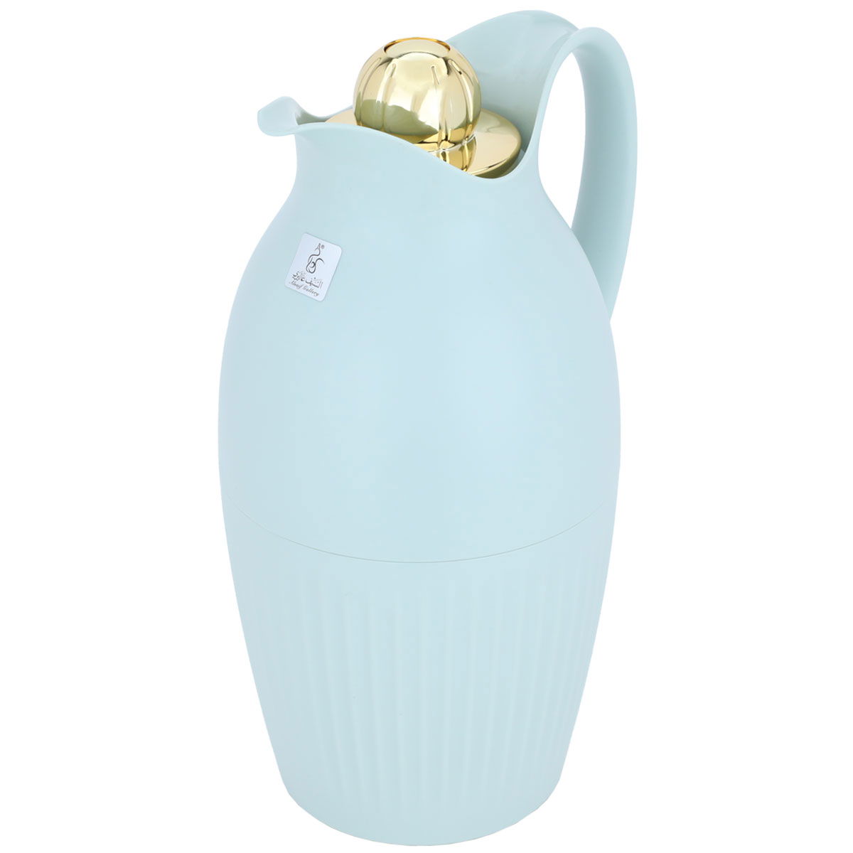 Everest Ramira Pro Thermos, 1.3 litres, thermal glass inner shell, plastic outer shell - cyan product image 2
