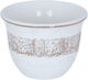 Al Saif Gallery Saheel Porcelain Arabic Coffee Cups, Arabic Pattern, 6 Pieces - White product image 2