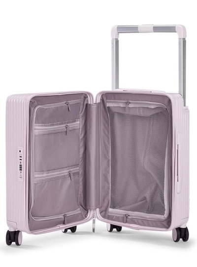 شنطة سفر بولي كربونات ليمرا، 20 بوصة، 4 عجلات، حركة بزاوية 360 درجة، PC1217-3 - وردي product image 2