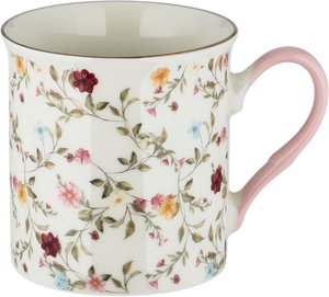 Al Saif Gallery Porcelain Mug, 325 ml, Floral - White and Pink product image 2