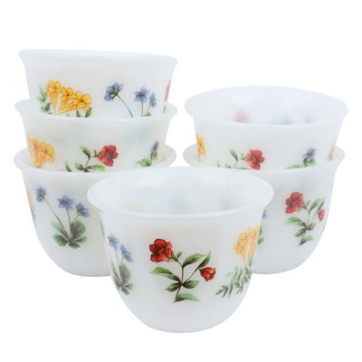 Al Saif Gallery porcelain Arabic coffee cups set, 12 pieces - white product image 2