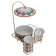 طقم شوربة بورسلان السيف غاليري، 15 قطعة، نقش عسيري - ملون product image 1