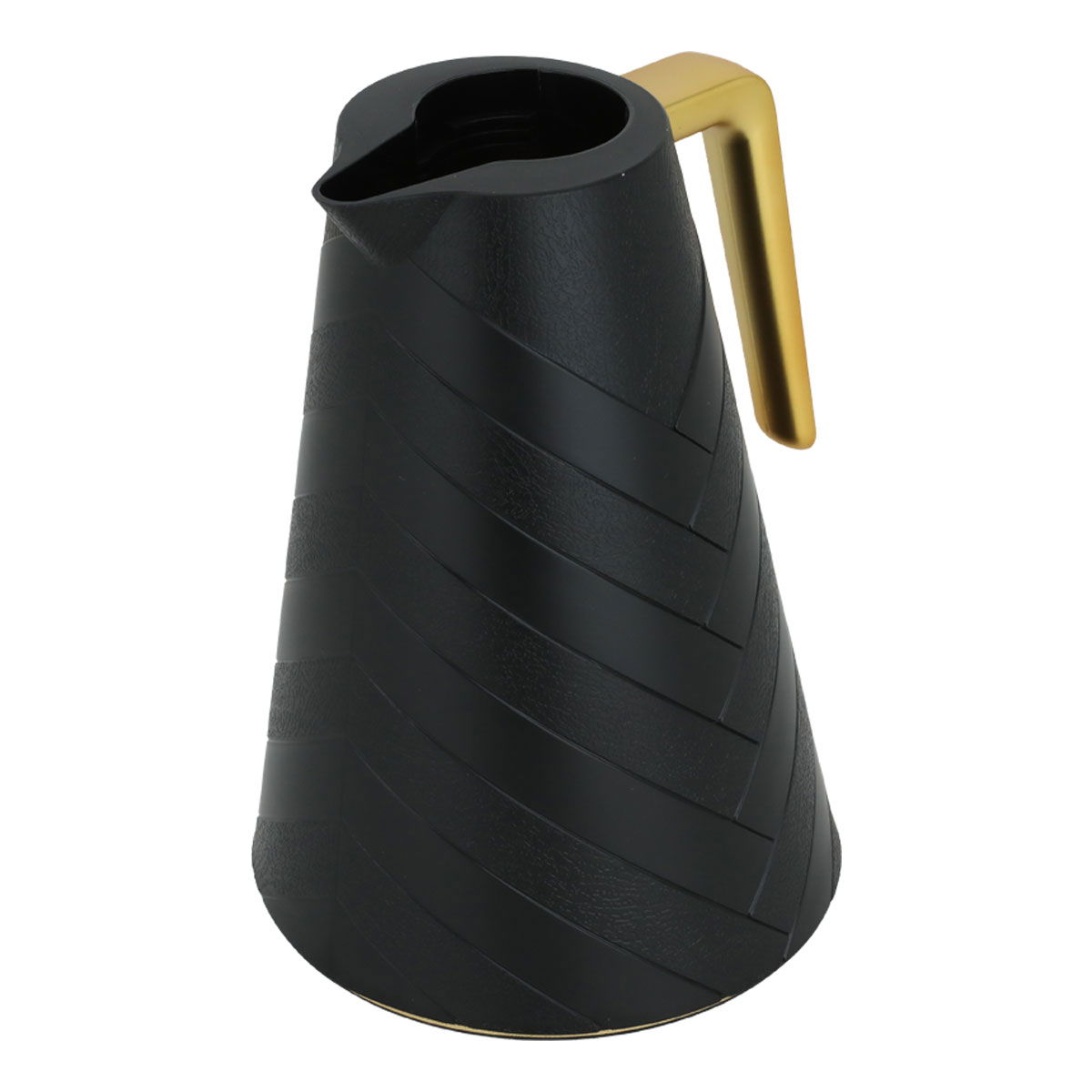 ترمس جلوري، 1 لتر، حافظة داخلية زجاج، هيكل خارجي بلاستيك - أسود product image 3