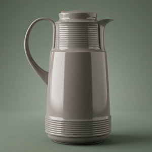 Rotpont thermos, 1 liter, glass inner container, plastic outer shell - gray product image