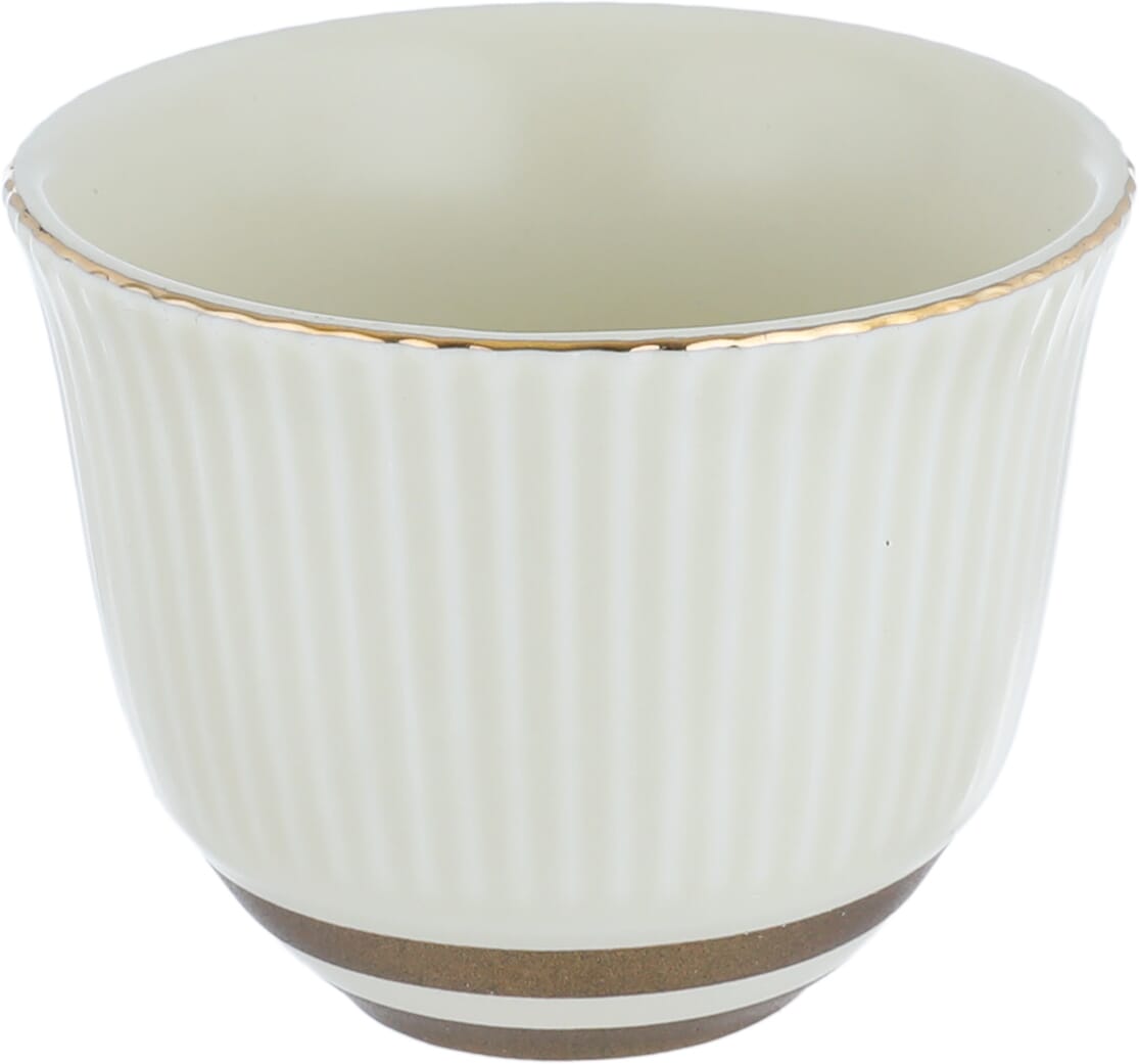 Al Saif Gallery Porcelain Coffee Cup Set, 12 Pieces - Light Beige product image 2