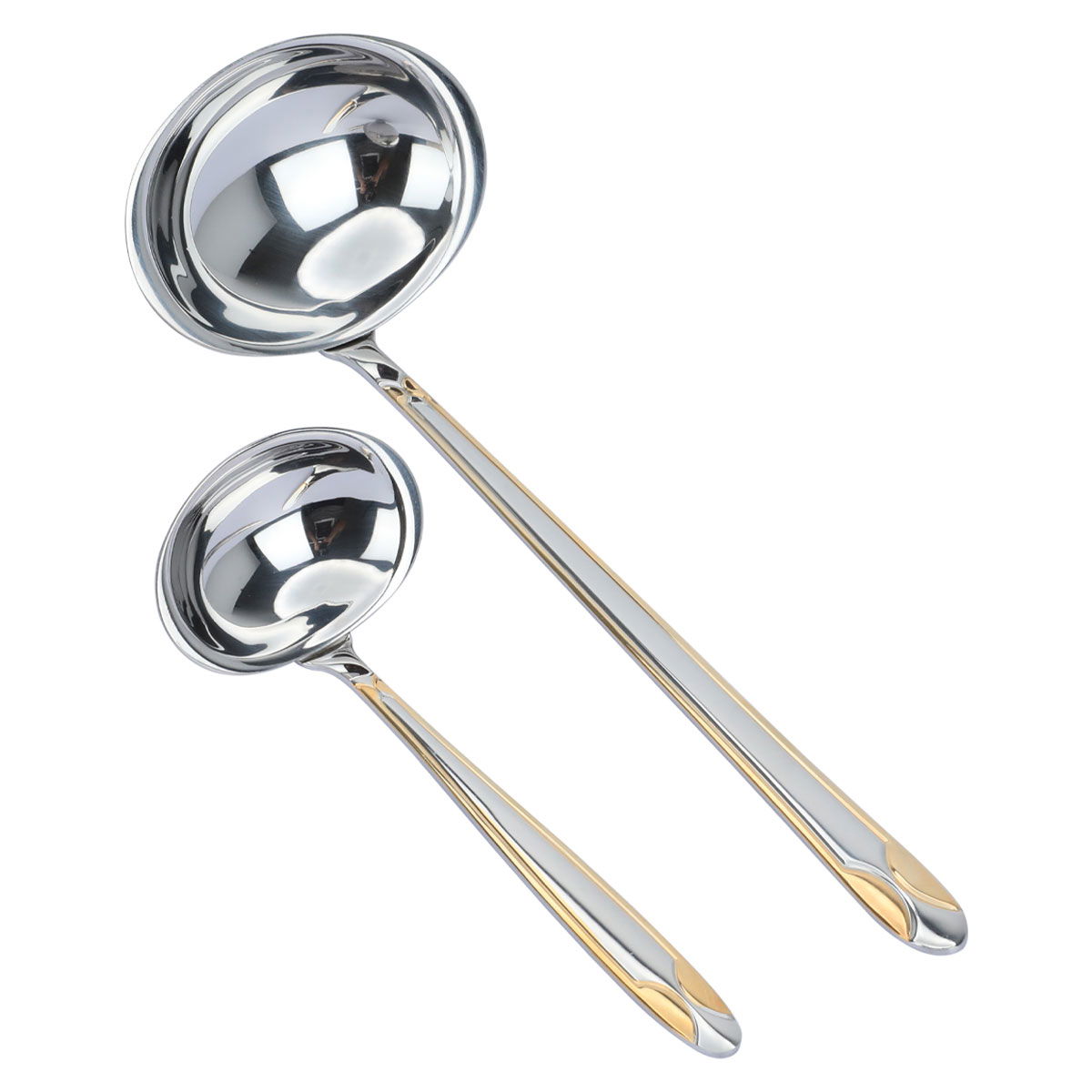 شنطة ملاعق استيل فضي بنقش مذهب 72 قطعة product image 5