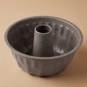 Bakshef Granite Round Column Cake Mold, 22 x 11.6 cm - Brown product image