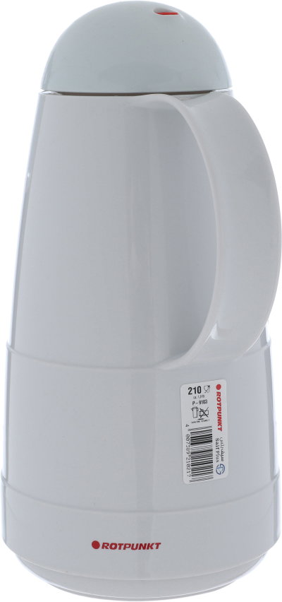 Rotpont thermos, 1 liter, thermal glass inner container, plastic outer shell - white product image 3