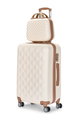طقم شنط سفر ABS ليمرا، 6 مقاسات، 4 عجلات، زاويه 360 درجة، LMA-198 - بيج ذهبي product image 2