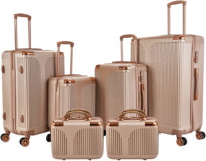 Limra ABS Luggage Set, 6 Sizes, 4 Wheels, 360 Degree Rotating, OT-501962 - Gold product image