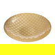 Al Saif Gallery Glass Serving Plate, 40X40X10 Cm - Gold product image 2