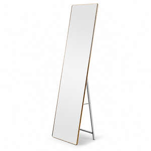 مراية ستاند زجاج، 170×50 سم، ستاند معدن - ذهبي product image 2