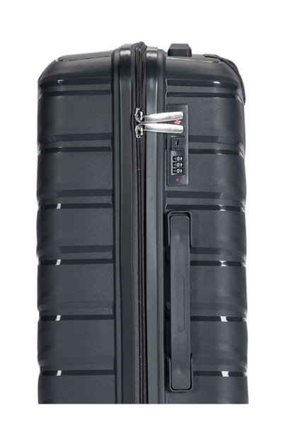 Lemra OT-8015 Lemra Polypropylene Luggage Set, 4 Sizes, 4 Wheels, 360 Degree Rotating - Dark Gray product image 6