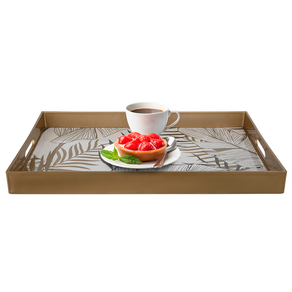 Al Saif Gallery Plastic Serving Trays, 45 X 30 X 4.5 Cm - Multi Color product image 1
