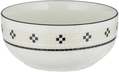 طقم سفرة بورسلان السيف غاليري، 24 قطعة، منقوش - ابيض اسود product image 4
