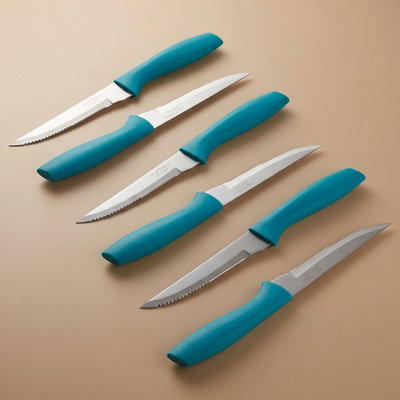طقم سكاكين مشرشر استيل السيف غاليري، 6 قطع - متعدد الالوان product image 1