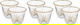 طقم فناجين زجاج السيف غاليري، 6 قطع، 90 مل - شفاف product image 1