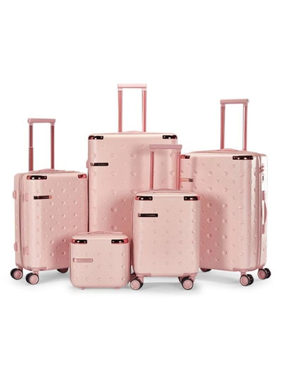 طقم شنط سفر ABS ليمرا، 6 مقاسات، 4 عجلات، WM-239 - زهري product image 3