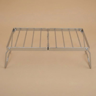 مركاب استيل السيف غاليري، 20×40 سم، مع شنطة بني - فضي product image 1