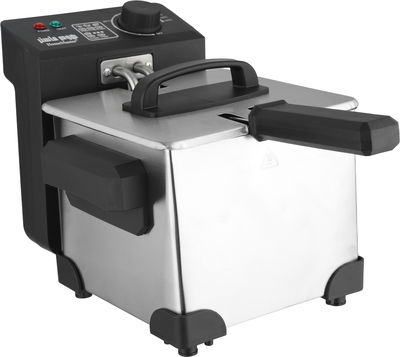 قلاية زيت كهربائية هوم ماستر، 1000 واط 1.5 لتر، HM-520 - فضي اسود product image 6