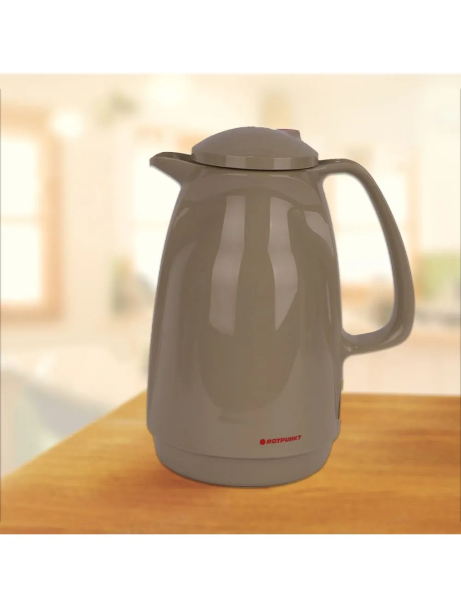 ترمس زجاج روتبونت، 1.5 لتر، هيكل خارجي بلاستيك - بني product image 2