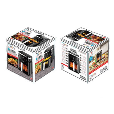 قلاية هوائية بلاك اند ديكر، 1800 واط، 7 لتر، 12 برامج، AF7010-B5 - اسود product image 6