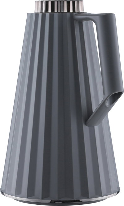 Elegance Figo Thermos, 1 liter, glass inner container, nickel lid - dark gray product image 3