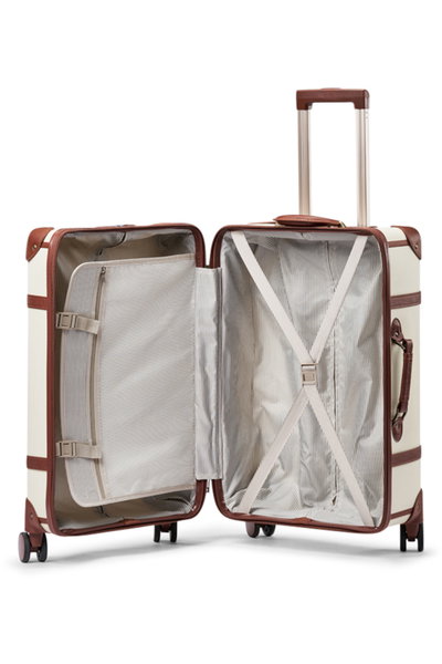 Limra LMA-6086 Artificial Leather Travel Suitcase, 20 Inch, 4 Wheels, 360 Degree Rotating - Beige Brown product image 5