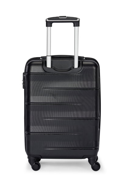 طقم شنط سفر ABS ليمرا، 3 مقاسات، 4 عجلات، قفل ارقام، WM-207 - اسود product image 4
