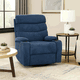 Fabric Swivel Reclining Chairs, 100×80×50 Cm - Blue product image 2