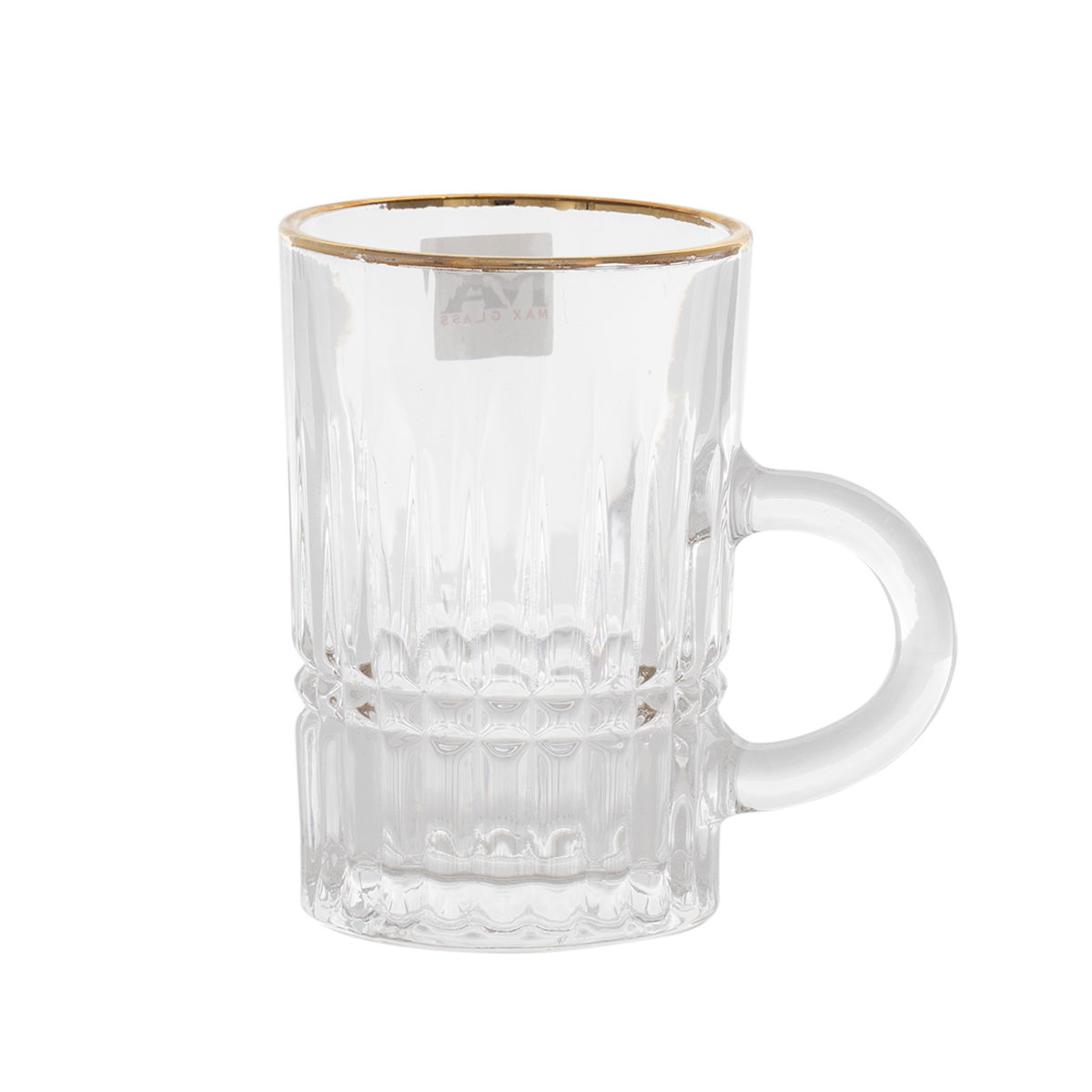 Teapots with Max Glass handle, with golden calligraphy, 6 pieces - transparent product image 2