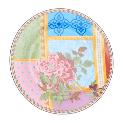 طقم سفرة بورسلان السيف غاليري، دائري أبيض نقش وردة 24 قطعة product image 5