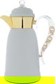 Al Saif Gallery Qamar thermos set, 1 liter, thermal glass inner container, steel outer shell - light gray product image 6