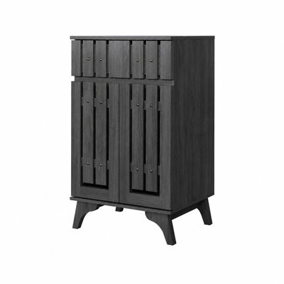 Modern MDF wooden buffet, 100×60×40 cm - dark gray product image 3