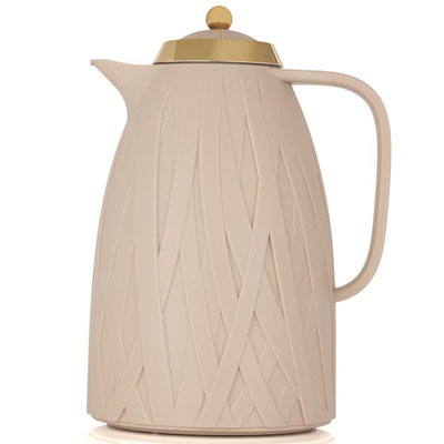 ترمس أكاسيا إفرست، 1 لتر، غطاء ذهبي، حافظة داخلية زجاج حراري - بني فاتح product image 1