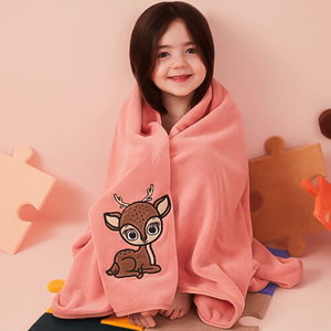 منشفة اطفال كورال فليس ريفي، 140×80 سم - بينك product image