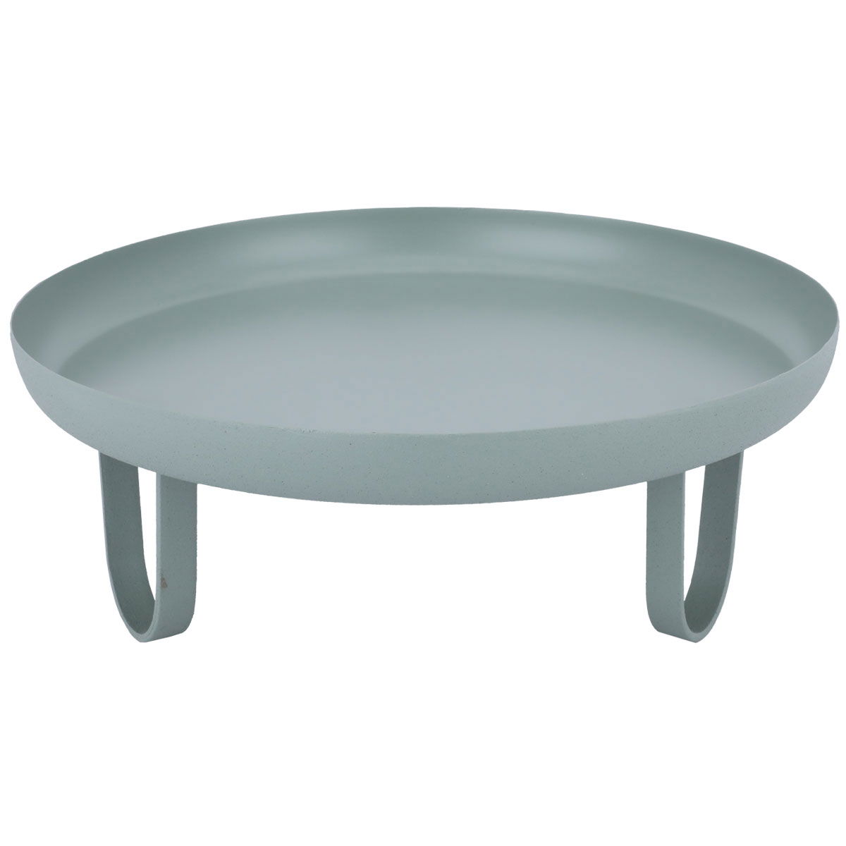 Steel Al Saif Gallery serving stand, round with legs - green product image