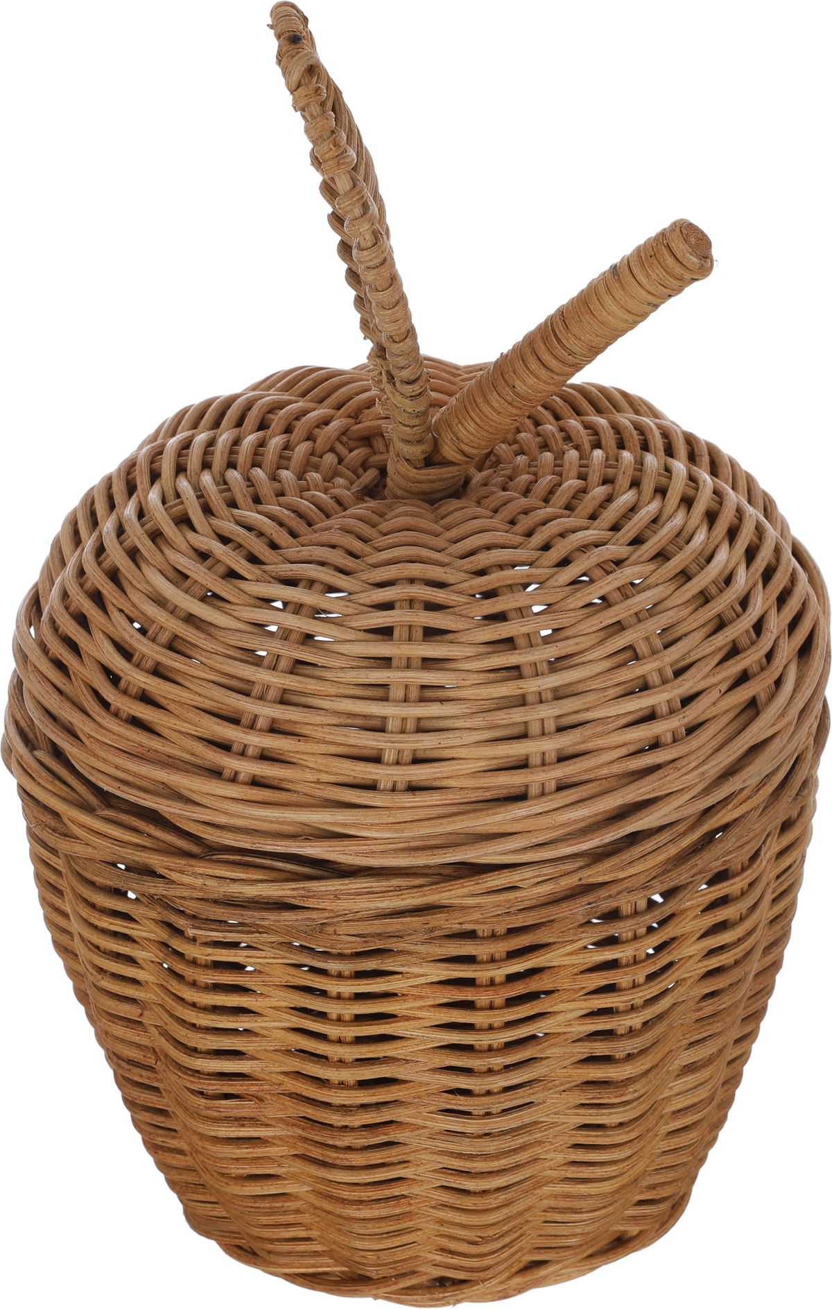 سلة خوص السيف غاليري، 18×18×28.4 سم، بيضاوي، غطاء ورقة شجر - بني product image 3