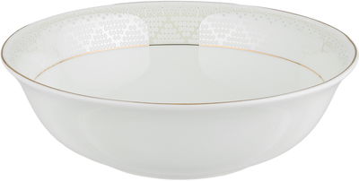 طقم تقديم سفرة بورسلان السيف غاليري، 86 قطعة - أبيض فضي product image 9